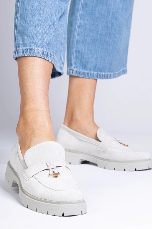 Grijze elegante instappers van... Grijze elegante instappers van...