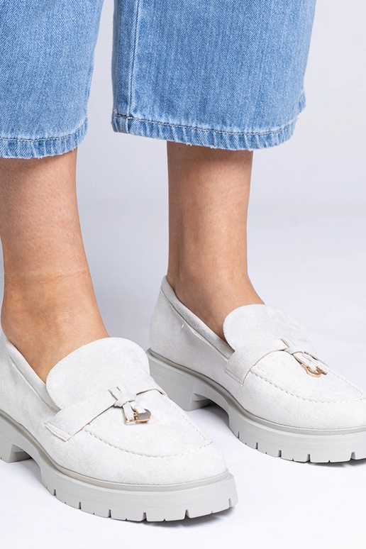 Grijze elegante instappers van... Grijze elegante instappers van...