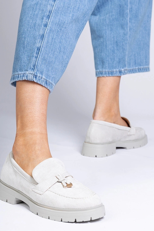 Grijze elegante instappers van... Grijze elegante instappers van...