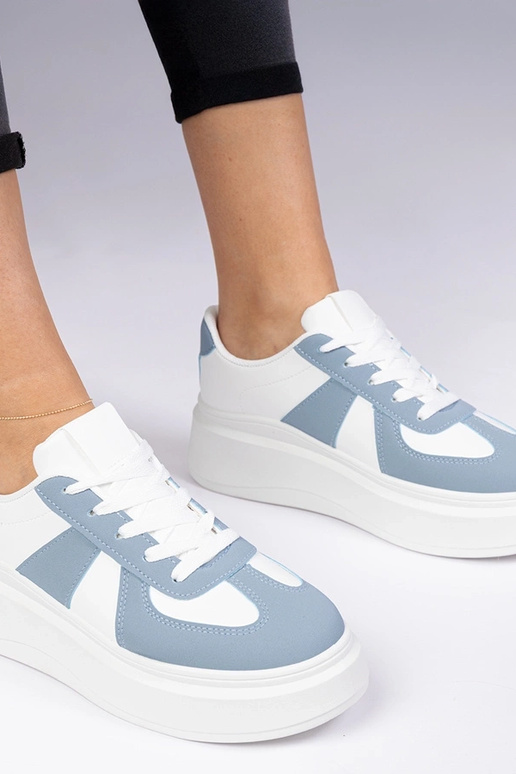 Blauwe sneakers op een platform Mishel Blauwe sneakers op een platform Mishel