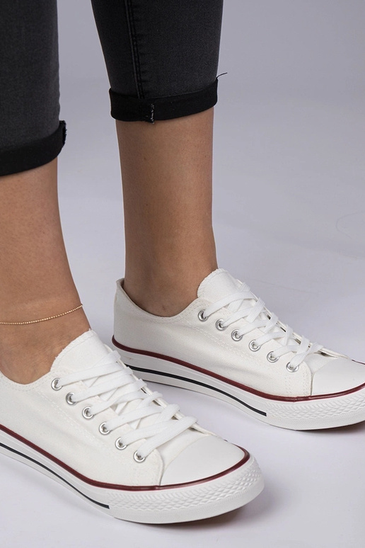 Witte klassieke dames sneakers Menfis