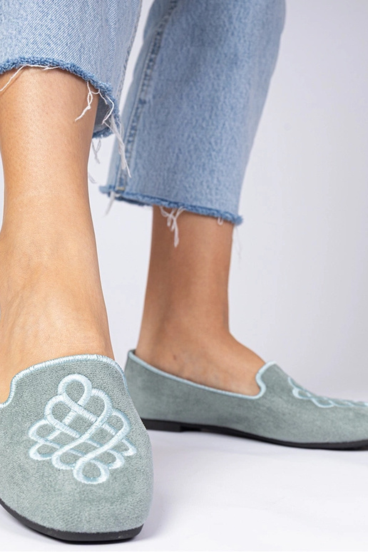 Groene dames ballerina's van...