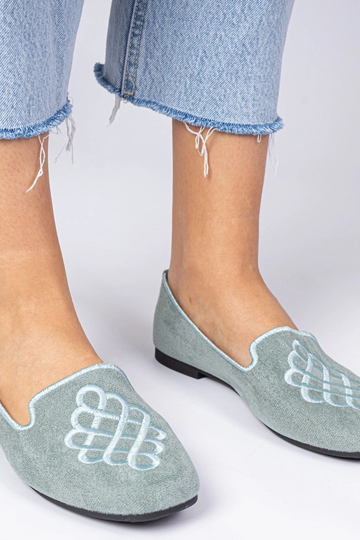 Groene dames ballerina's van...