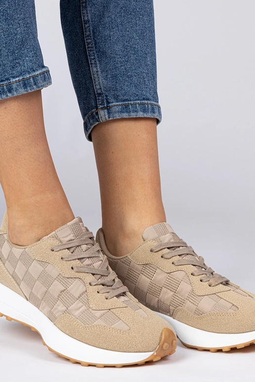 Beige sportieve sneakers dames Samara
