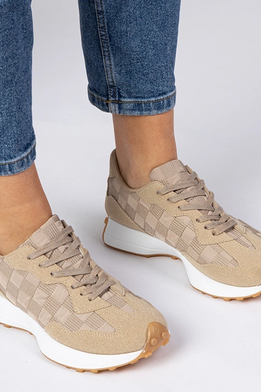 Beige sportieve sneakers dames Samara