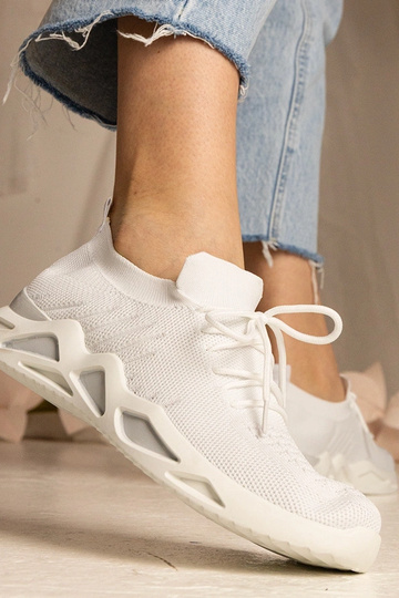 Witte dames sneakers met... 2