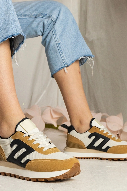 Bruine dames sneakers sportief Marena Bruine dames sneakers sportief Marena