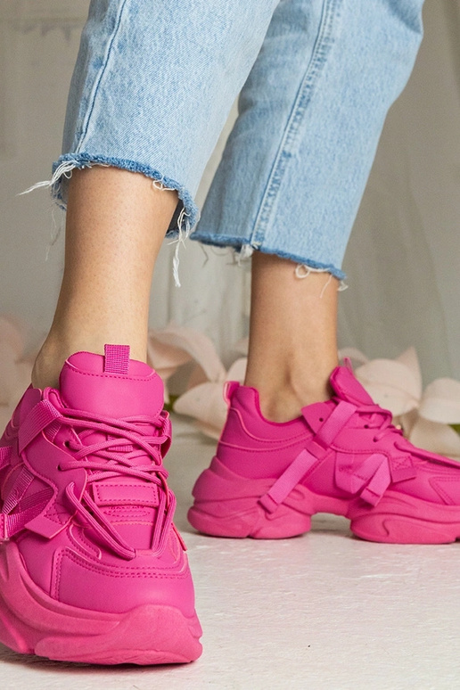 Roze dames sneakers massief sportief...