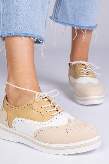 Beige klassieke oxford... 2