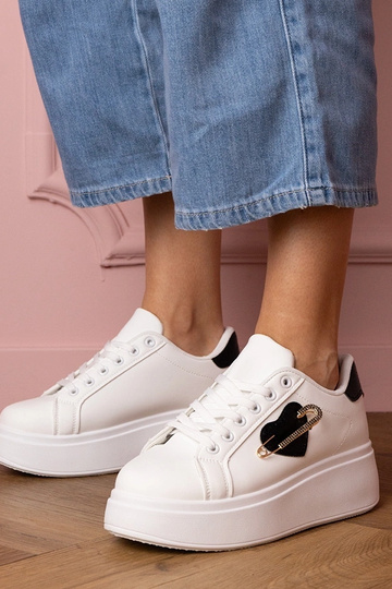 Witte dames sneakers met... 2