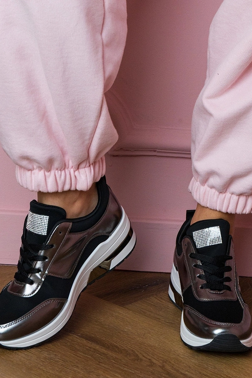 Zwarte dames sportschoenen met...