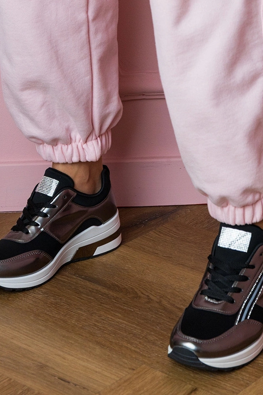 Zwarte dames sportschoenen met...