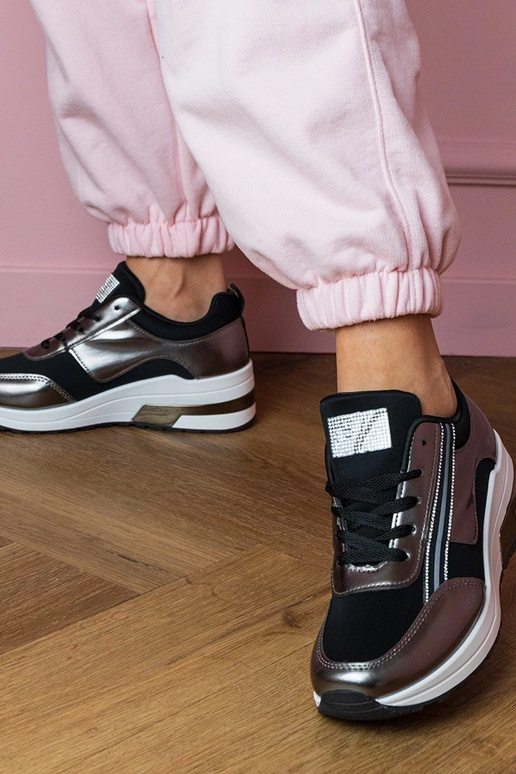 Zwarte dames sportschoenen met...