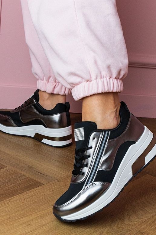 Zwarte dames sportschoenen met...