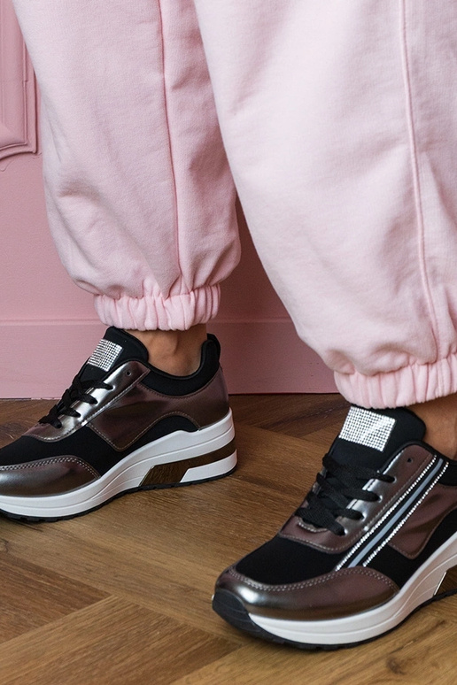 Zwarte dames sportschoenen met...