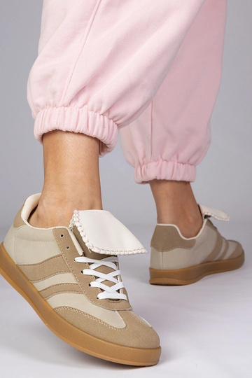 Zandkleurige sportieve dames schoenen, „Lukka" 2
