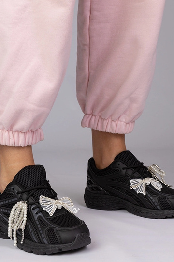 Zwarte sportschoenen met verwisselbare versieringen, „Lekrus"