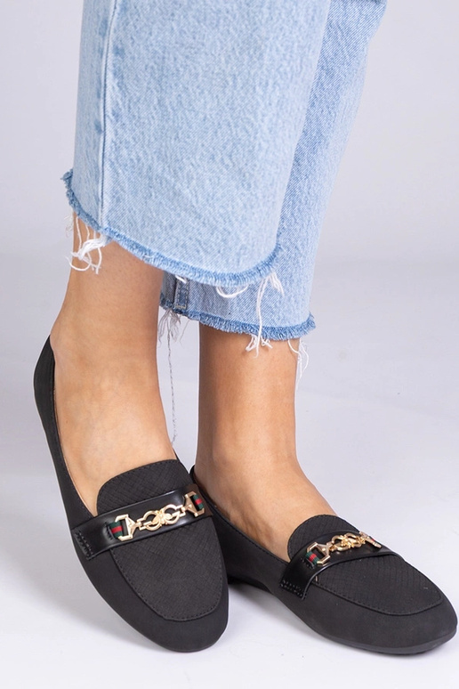 Zwarte mocassins van synthetische...