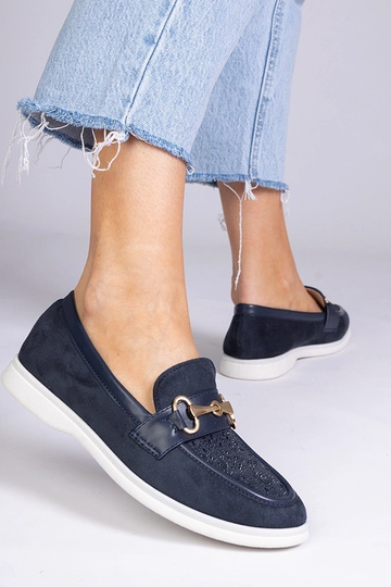 Donkerblauwe mocassins van... 2