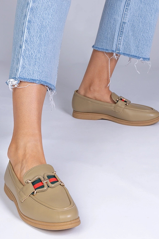 Zwarte mokassins van kunstleer met...