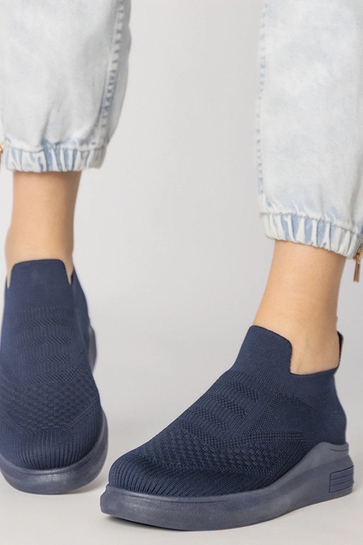 Donkerblauwe instapschoenen, „Merinsa"