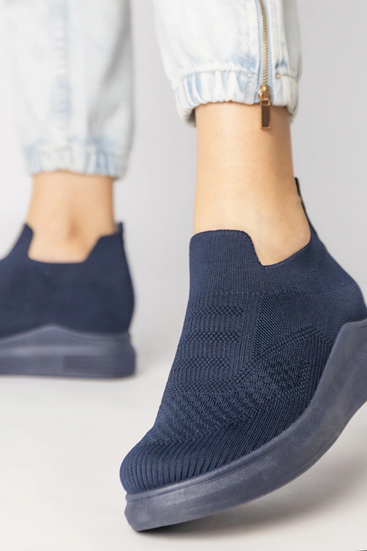 Donkerblauwe instapschoenen, „Merinsa"