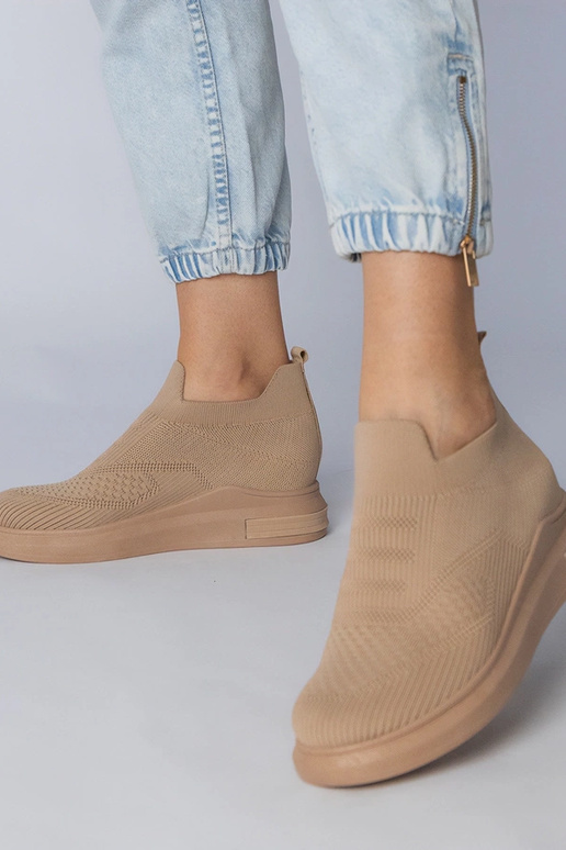 Bruine instapschoenen, „Merinsa"