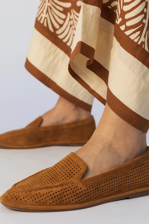 Zwarte geperforeerde mokassins van...