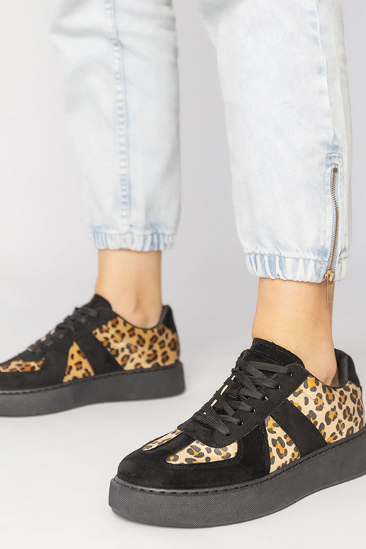 Zwarte dames sportschoenen met...