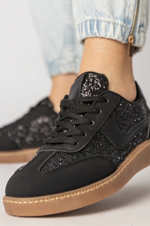 Zwarte dames sportschoenen met...