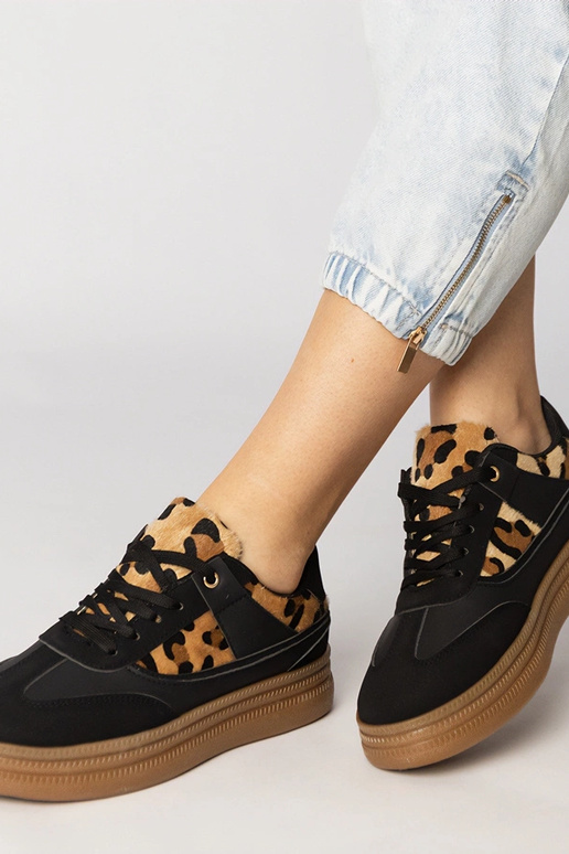 Panterprint dames sportieve schoenen...