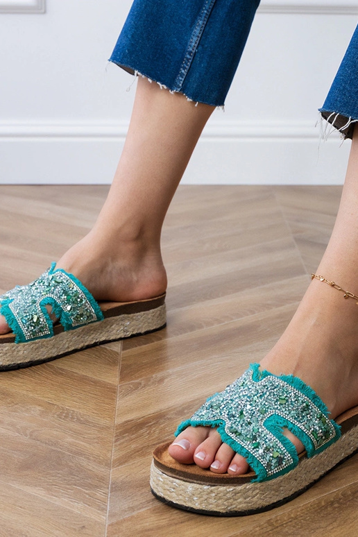 Najros groene espadrilles met... Najros groene espadrilles met...