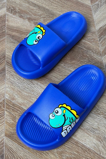 Blauwe kinder slippers met... 2