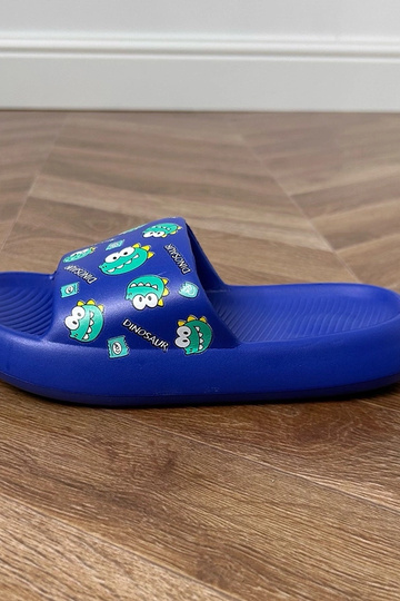 Blauwe kinder slippers met... 2