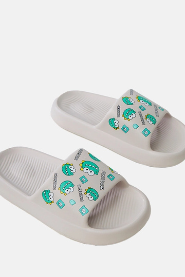 Grijze kinderslippers met... 2