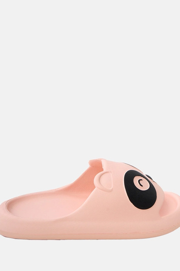 Roze kinderslippers met panda-motieven Ketti