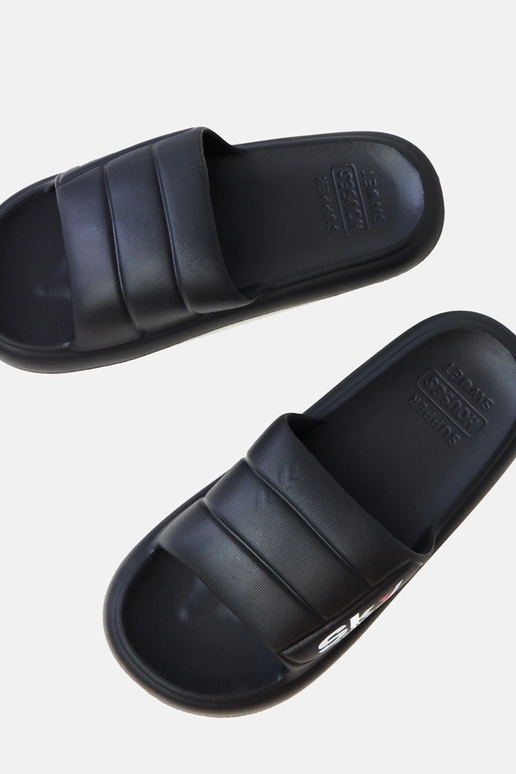 Zwarte herenrubberen slippers Torwald Zwarte herenrubberen slippers Torwald