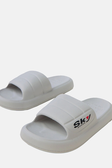 Grijze herenrubberen slippers Torwald 2