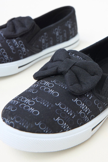 Zwarte kindersneakers met strik Missi 2