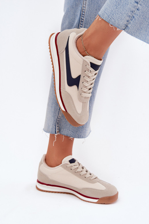 sportschoenen Sneakers model schoenen Dames beige Zerina sportschoenen Sneakers model schoenen Dames beige Zerina