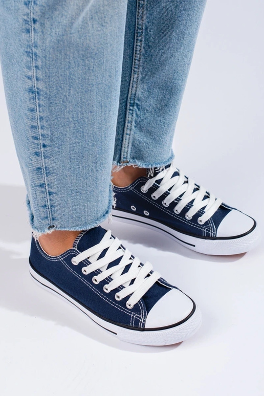 donkerblauwe damesschoenen Shelovet