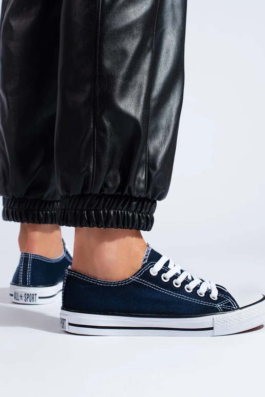 Klassiek model blauwe schoenen Shelovet