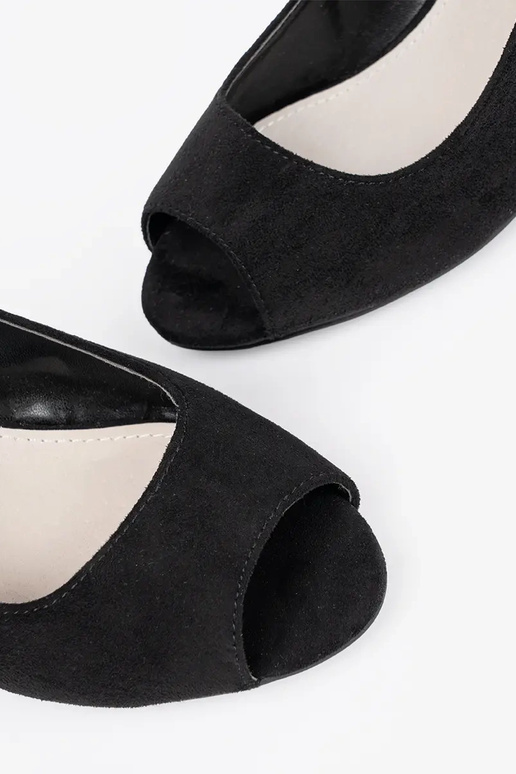 suède sandalen met hakken