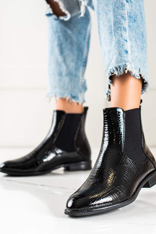 Gelakte zwarte damesschoenen Sergio...