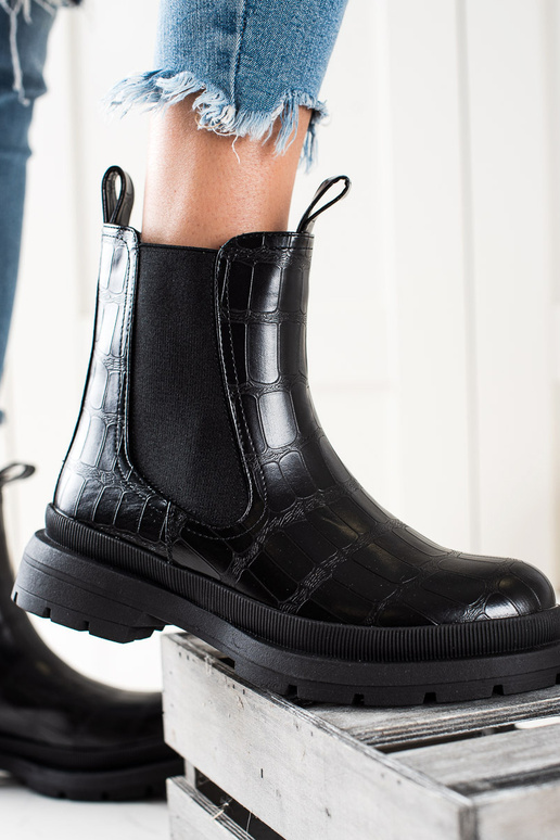 zwarte chelsealaarzen