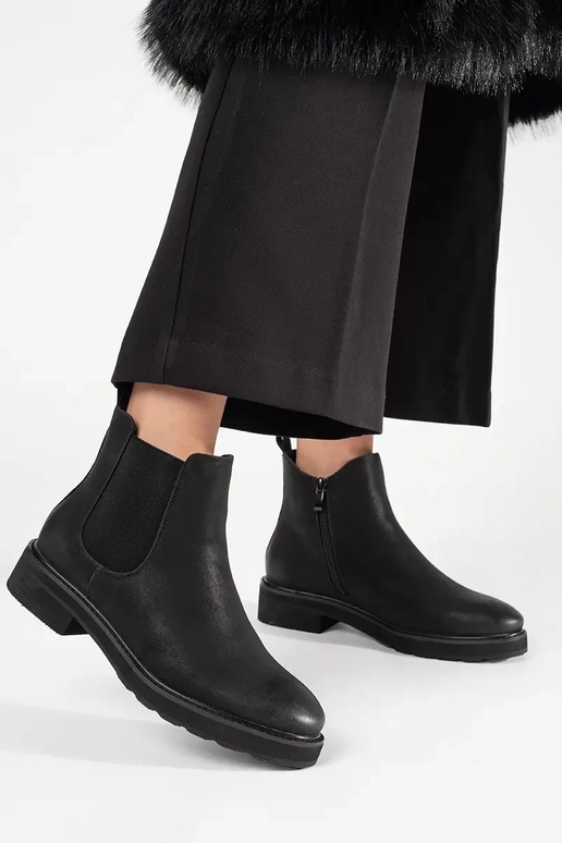 Klassieke zwarte laarzen SERGIO LEONE