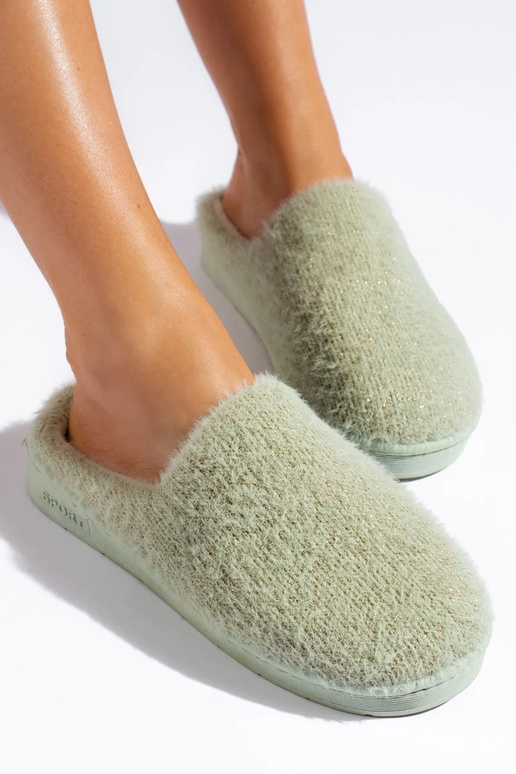 Instap slippers met bont voor vrouwen...