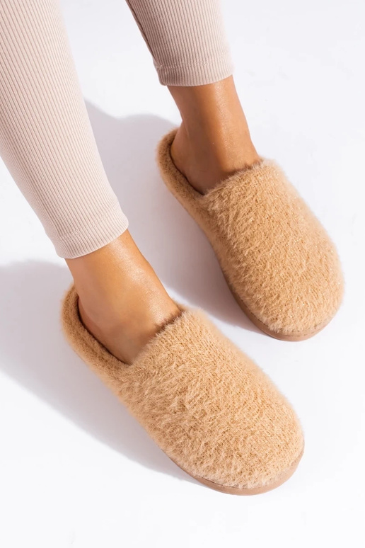 Instap slippers met bont voor vrouwen...