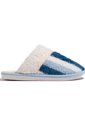 Warme gestreepte slippers