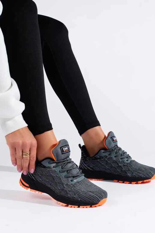 Sneakers model schoenen DK grijze kleur